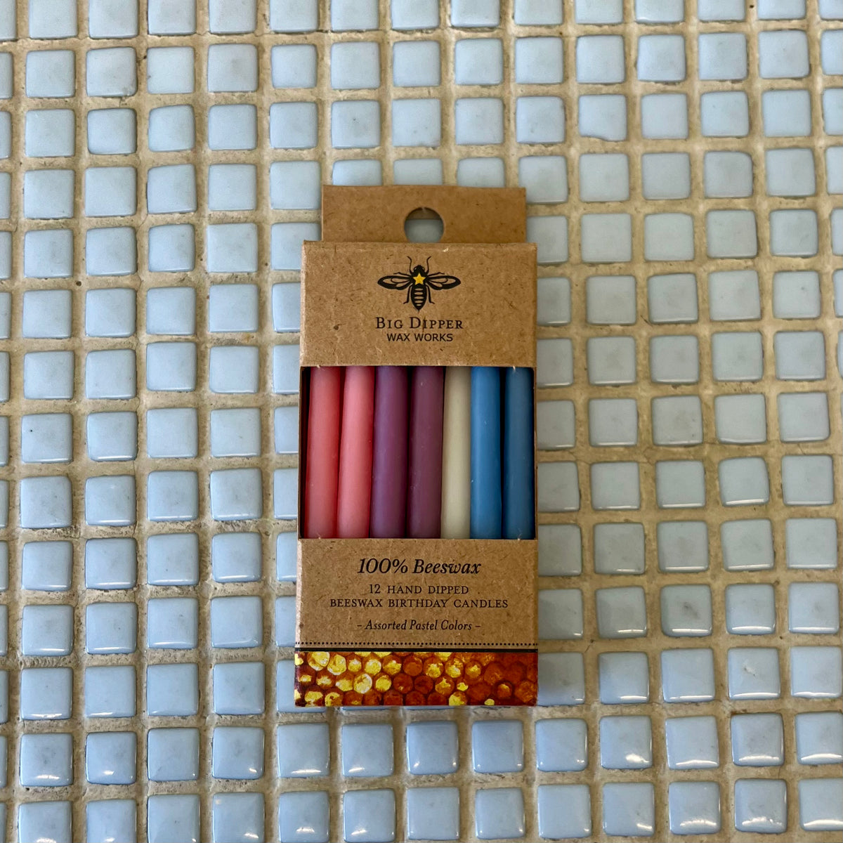 BIG DIPPER WAX WORKS Candele Coniche Dell'Avvento In Cera D'Api - Set Da 4, Colori Viola E Rosa, Fatte A Mano USA - 2