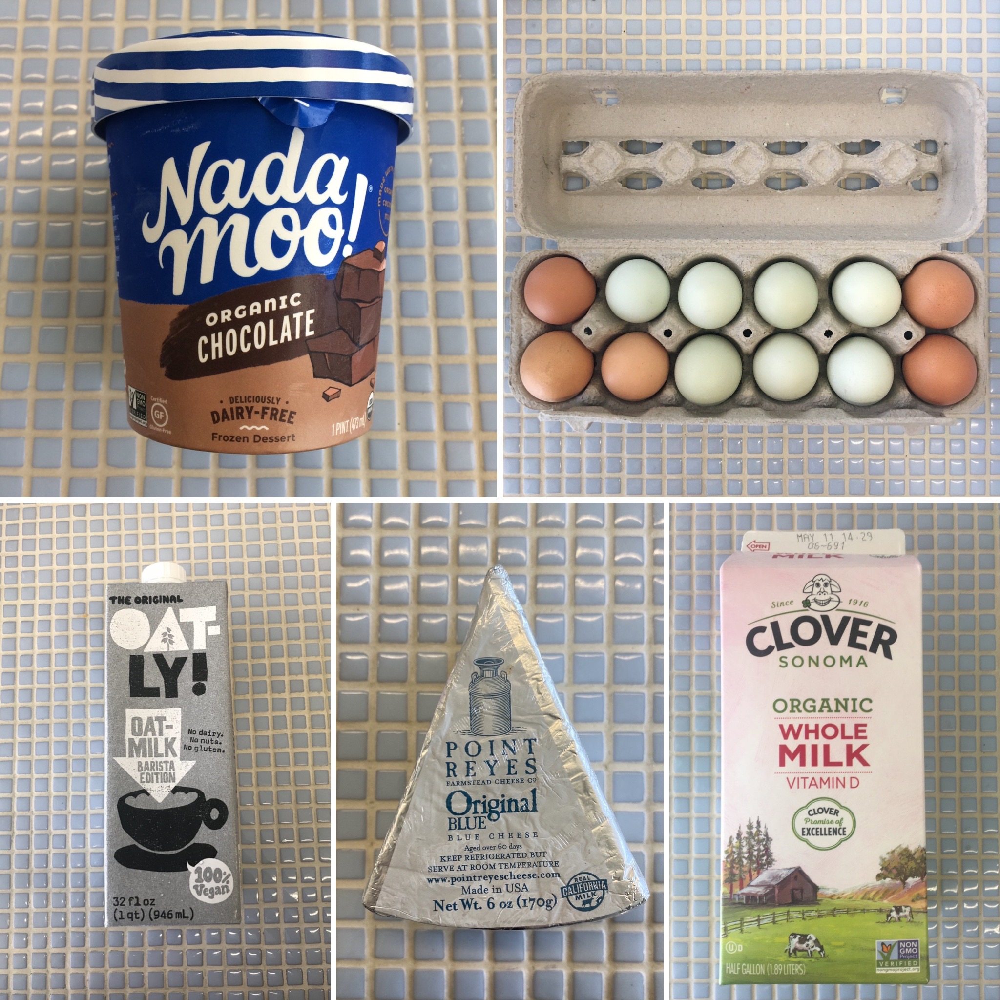 E. Dairy, Dairy Alternatives, Frozen and Refrigerated Foods