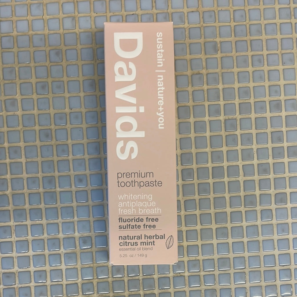 davids premium toothpaste natural herbal citrus mint