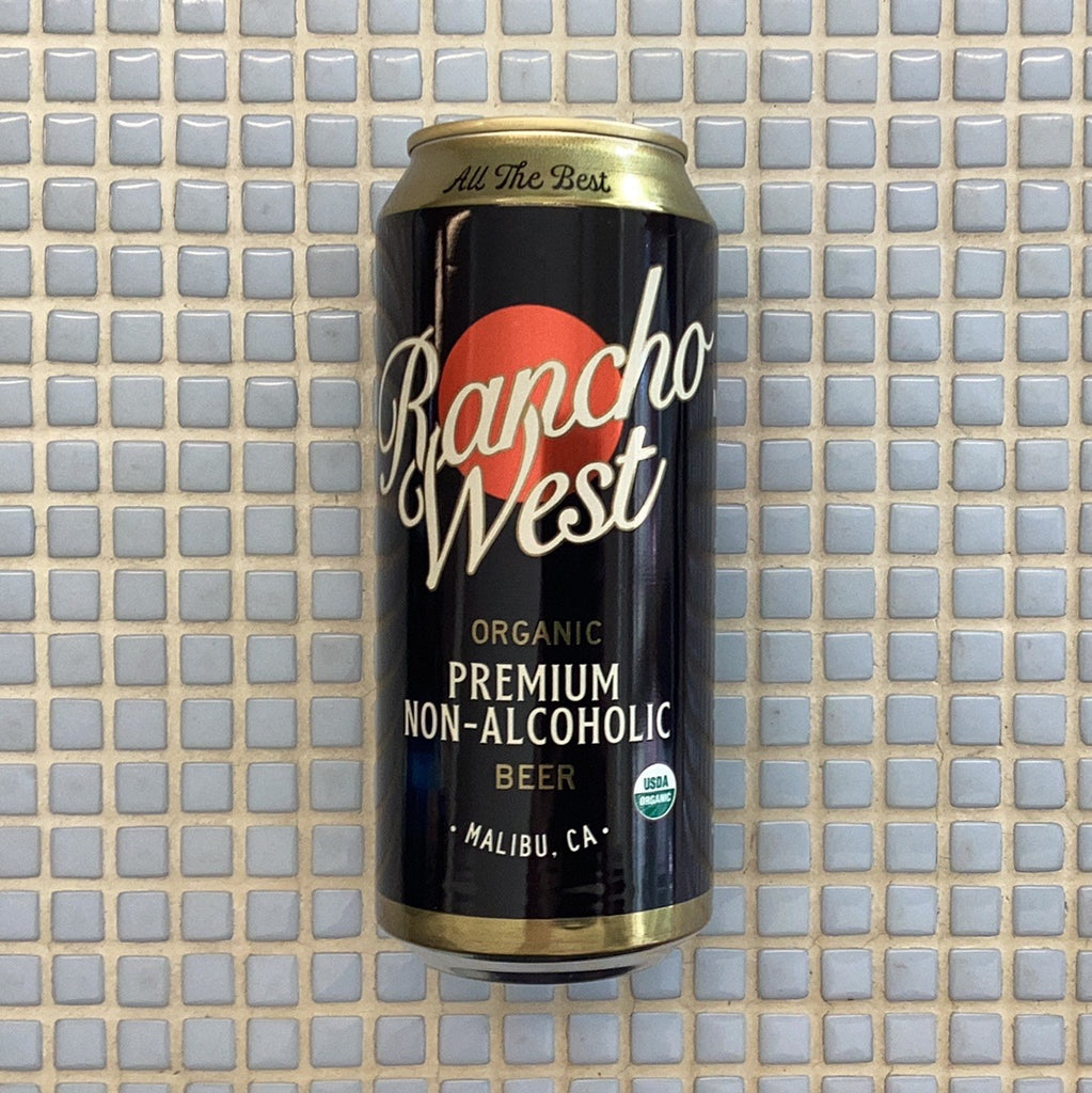 rancho west premium NA beer 16oz single can