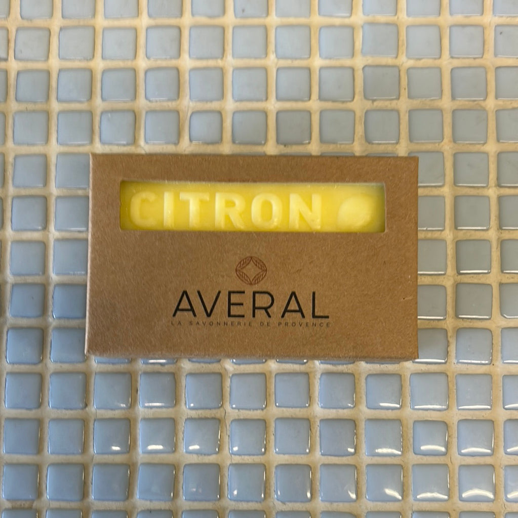 averal citron french soap bar