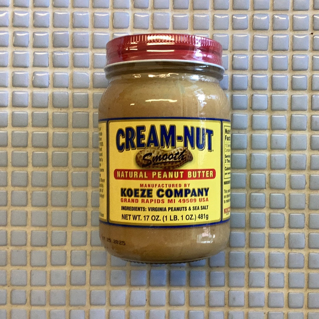 cream-nut smooth natural peanut butter