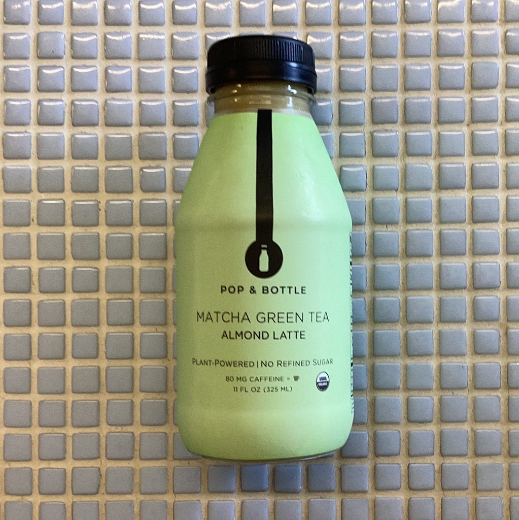 pop & bottle matcha green tea almond latte