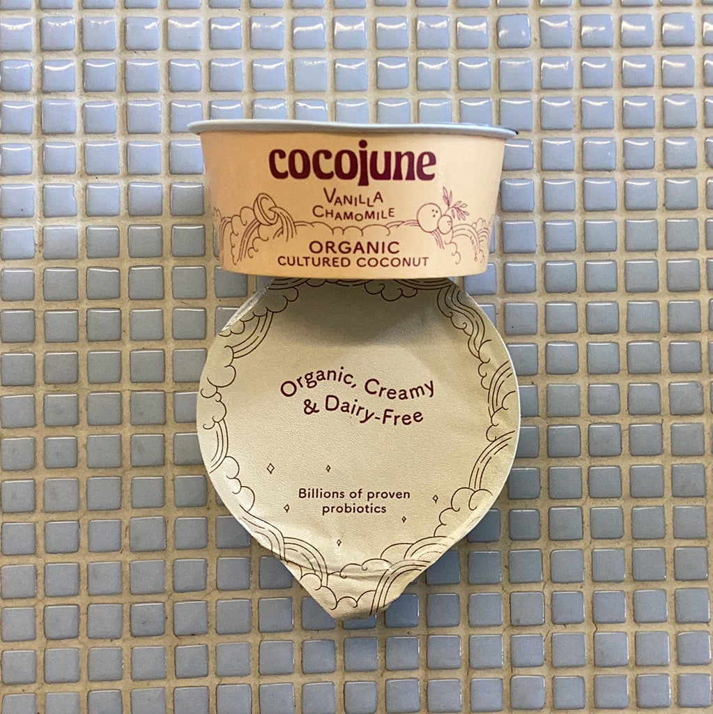 cocojune vegan yogurt vanilla chamomile