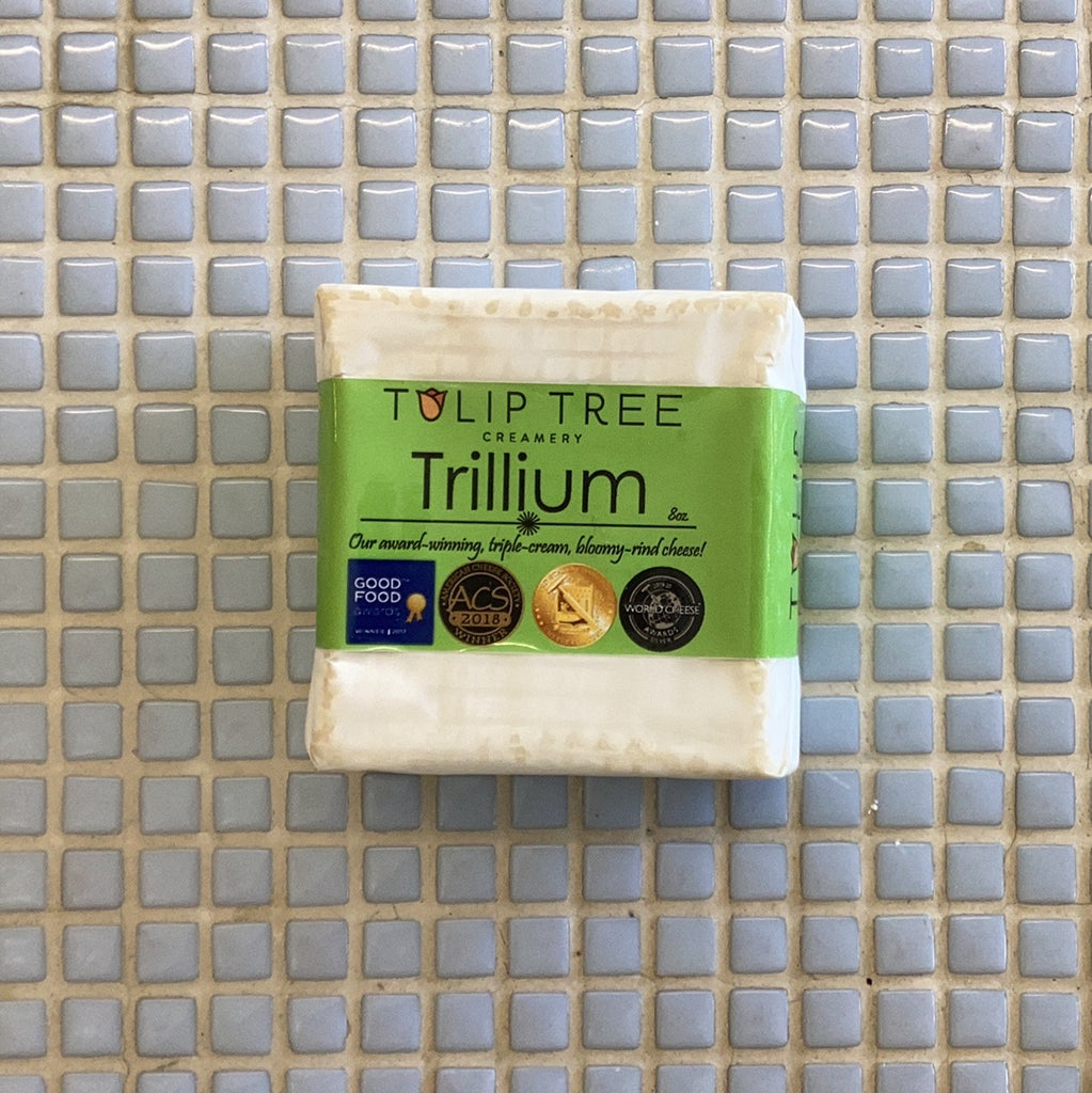 tulip tree trillium triple cream & bloomy rind cheese