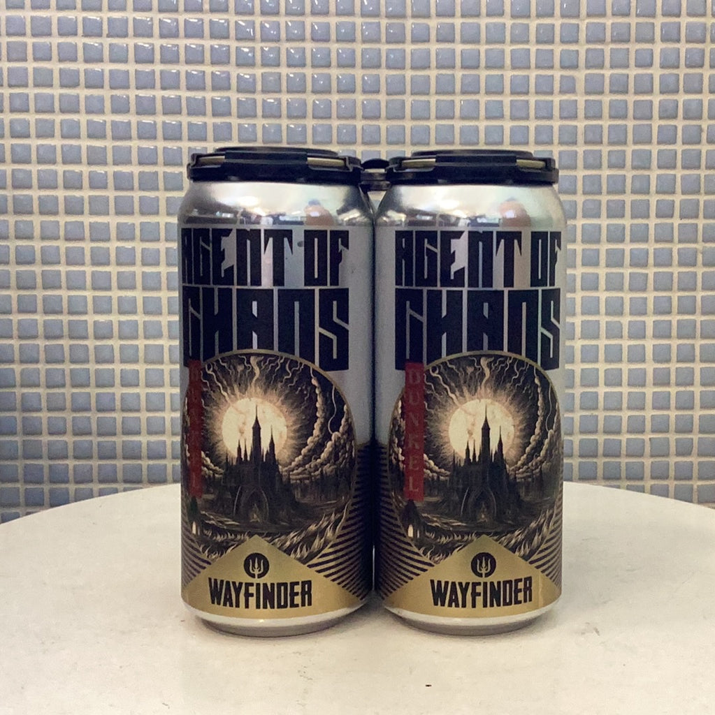 wayfinder ‘agent of chaos’ lager 16oz 4pk