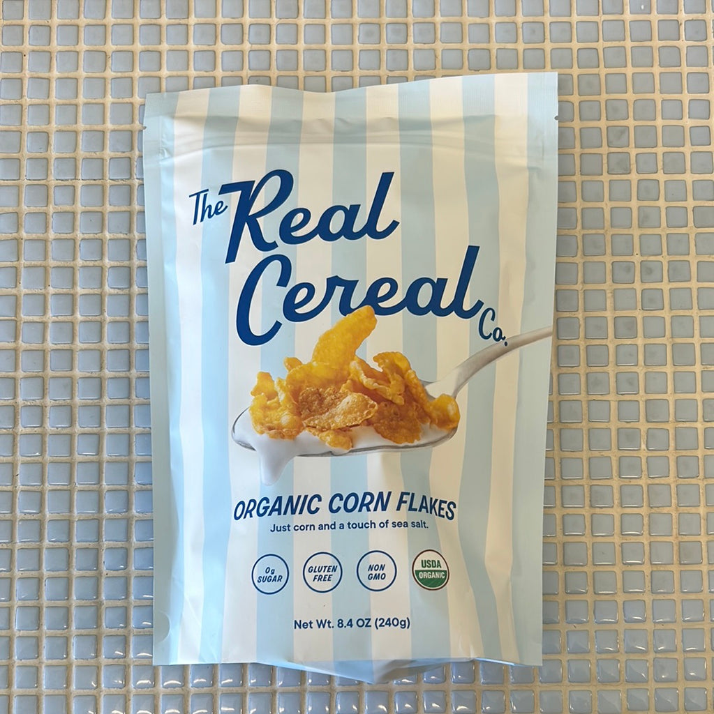 the real cereal co organic corn flakes cereal