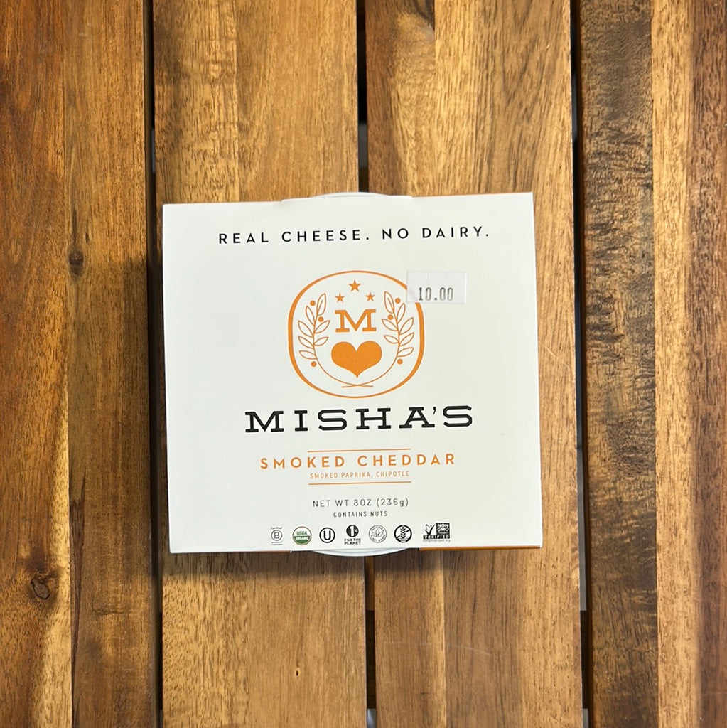 mishas ‘smoked cheddar’ vegan cheese