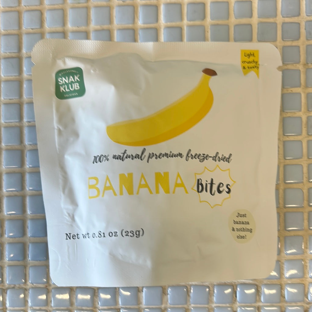 snak klub freeze dried banana bites