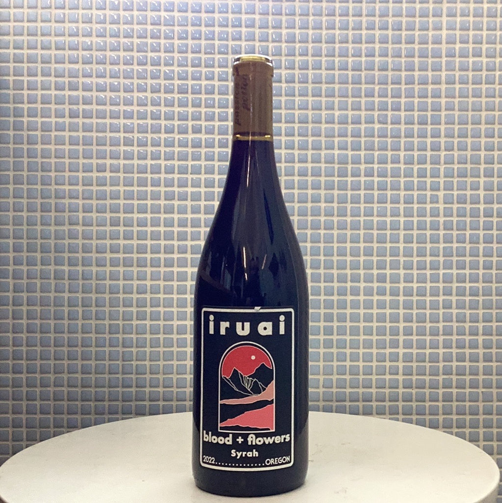 iruai syrah 'blood + flowers' red wine 2022