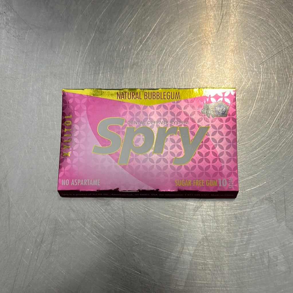 spry bubblegum gum flat pack