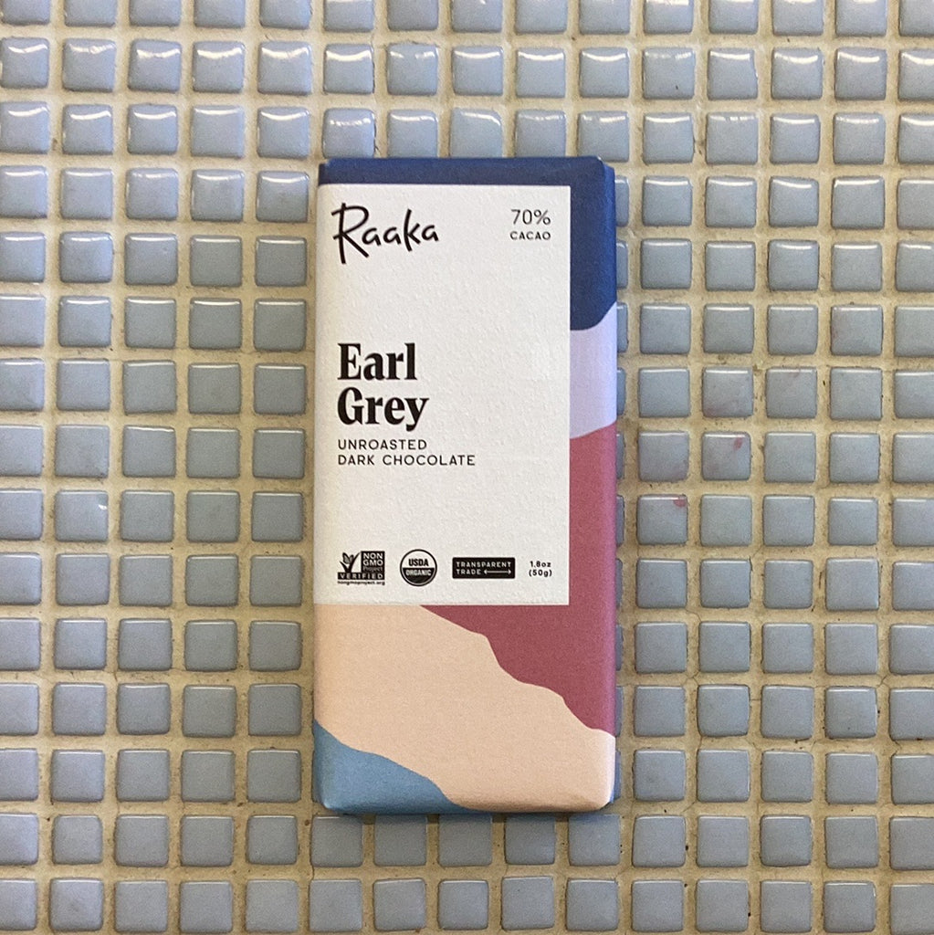 raaka earl grey dark chocolate bar spring easter