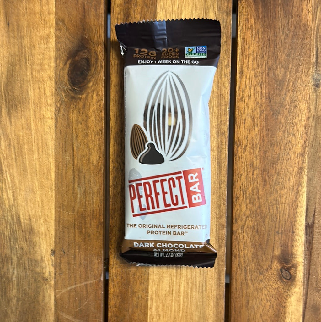 perfect bar dark chocolate almond protein bar