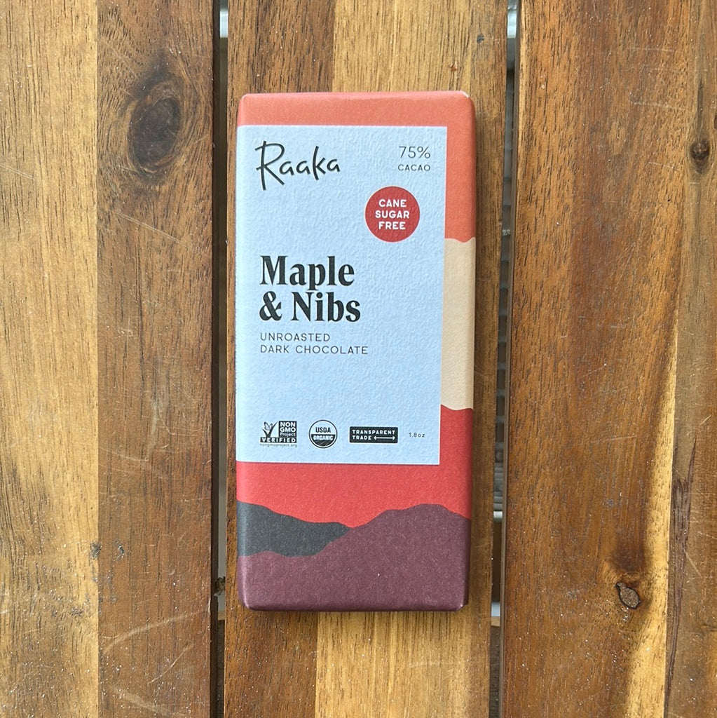 raaka maple & nibs