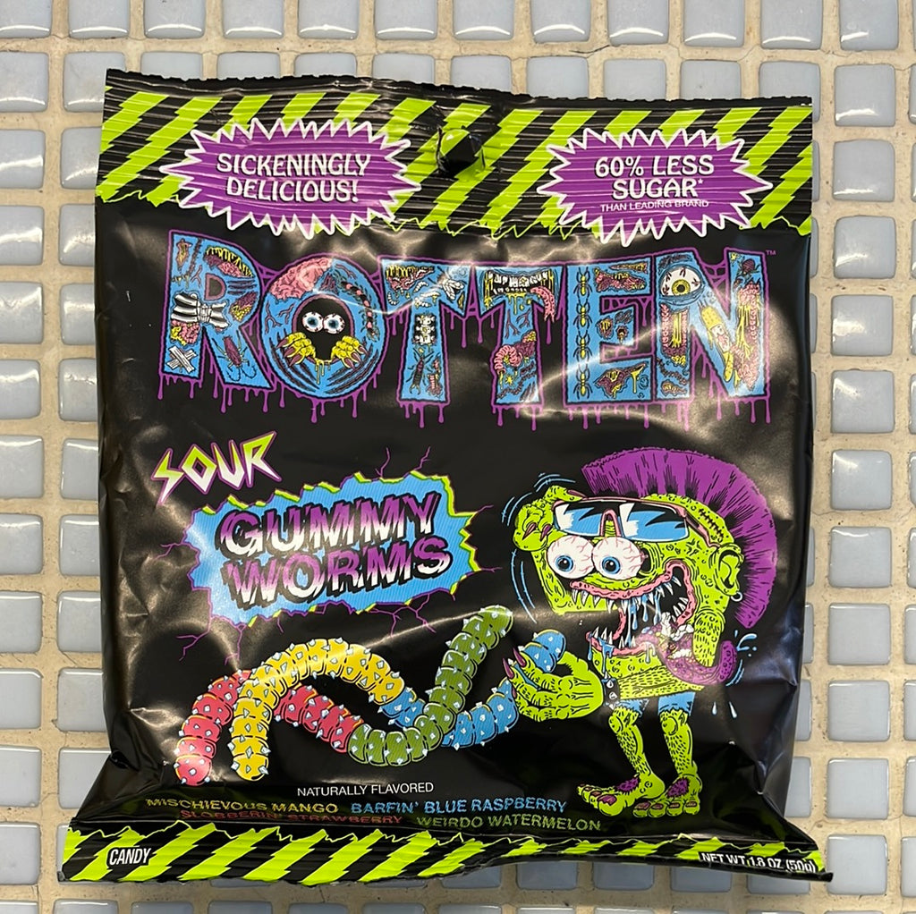 rotten sour gummy worms