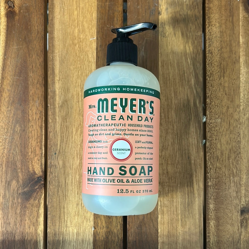 meyers clean day geranium hand soap