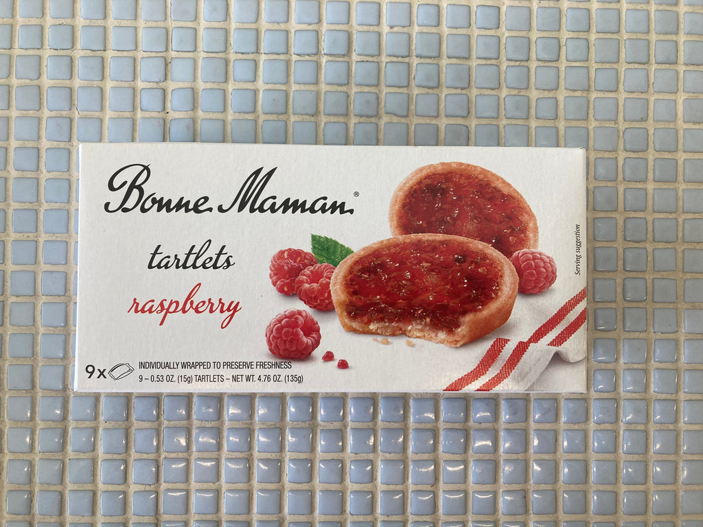 bonne maman tartlets, raspberry