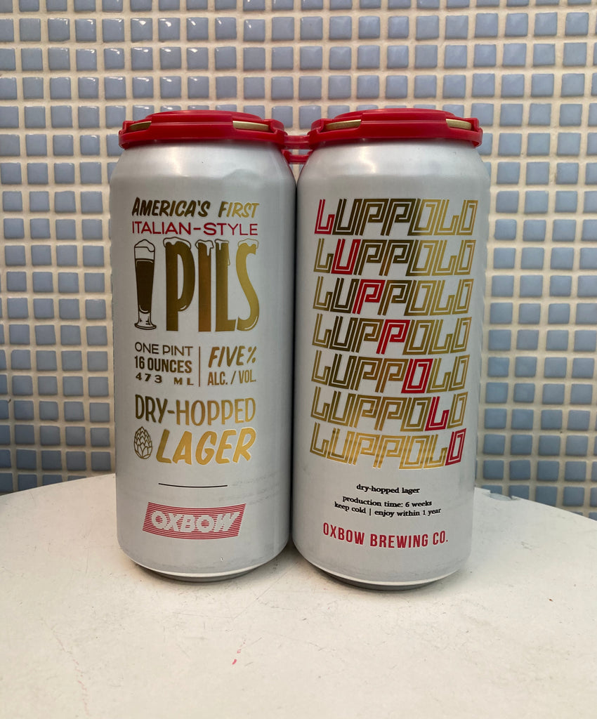 oxbow ‘luppolo’ italian-style pilsner - 4pk 16oz cans
