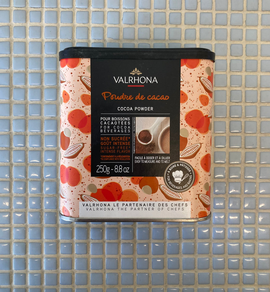 valrhona cocoa powder tin, 250g