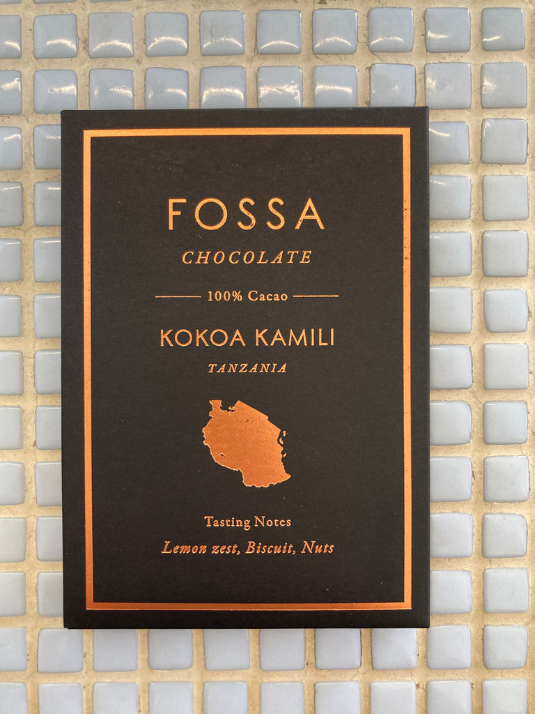 fossa kokoa kamili, tanzania 100% cacao