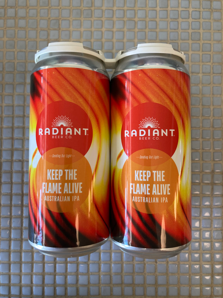 radiant ‘keep the flame alive’ australian IPA - 4pk 16oz cans