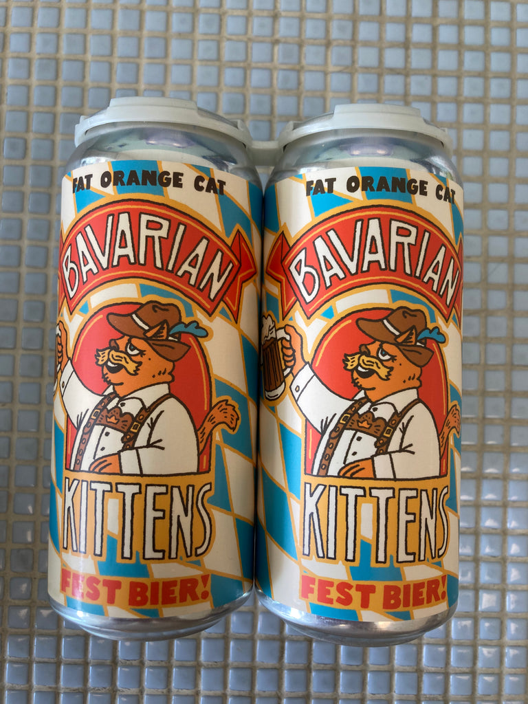 fat orange cat ‘bavarian kittens’ festbier lager - 4pk 16oz cans