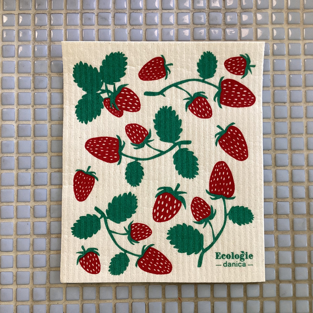 Ecologie dishcloth strawberries