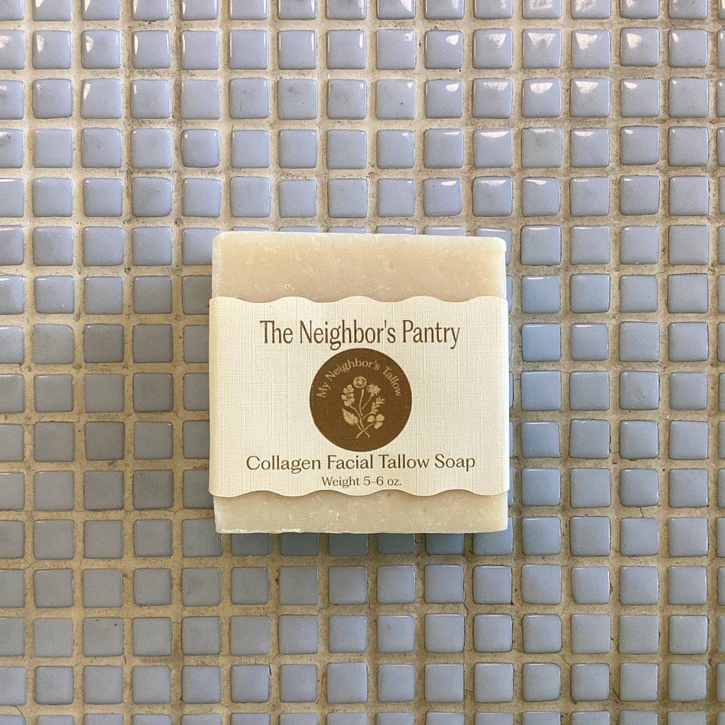 My neighbor’s tallow collagen facial soap