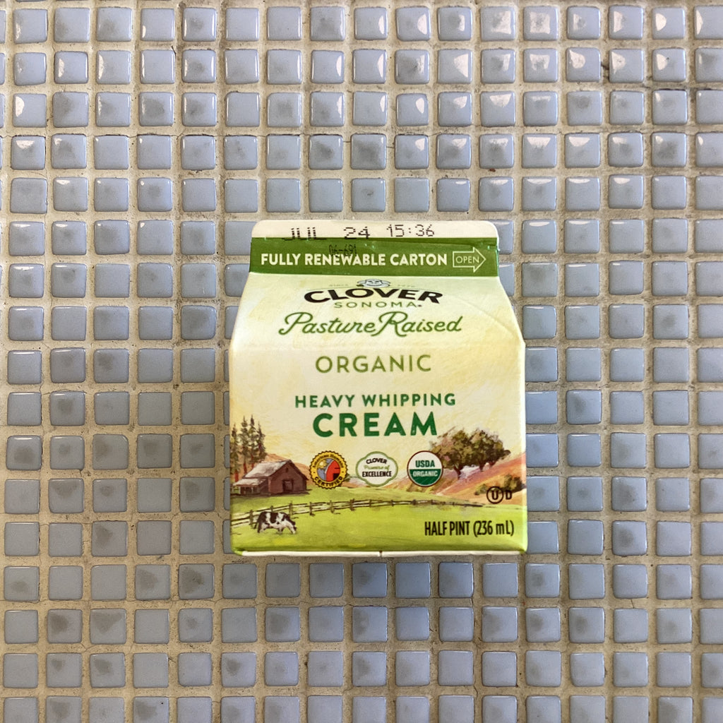 Clover organic heavy whipping cream