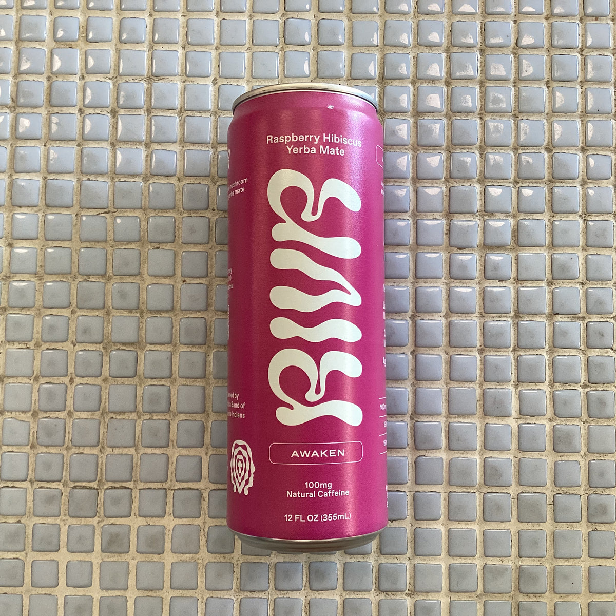 rivr raspberry hibiscus yerba mate 12 oz | SIP SNACK
