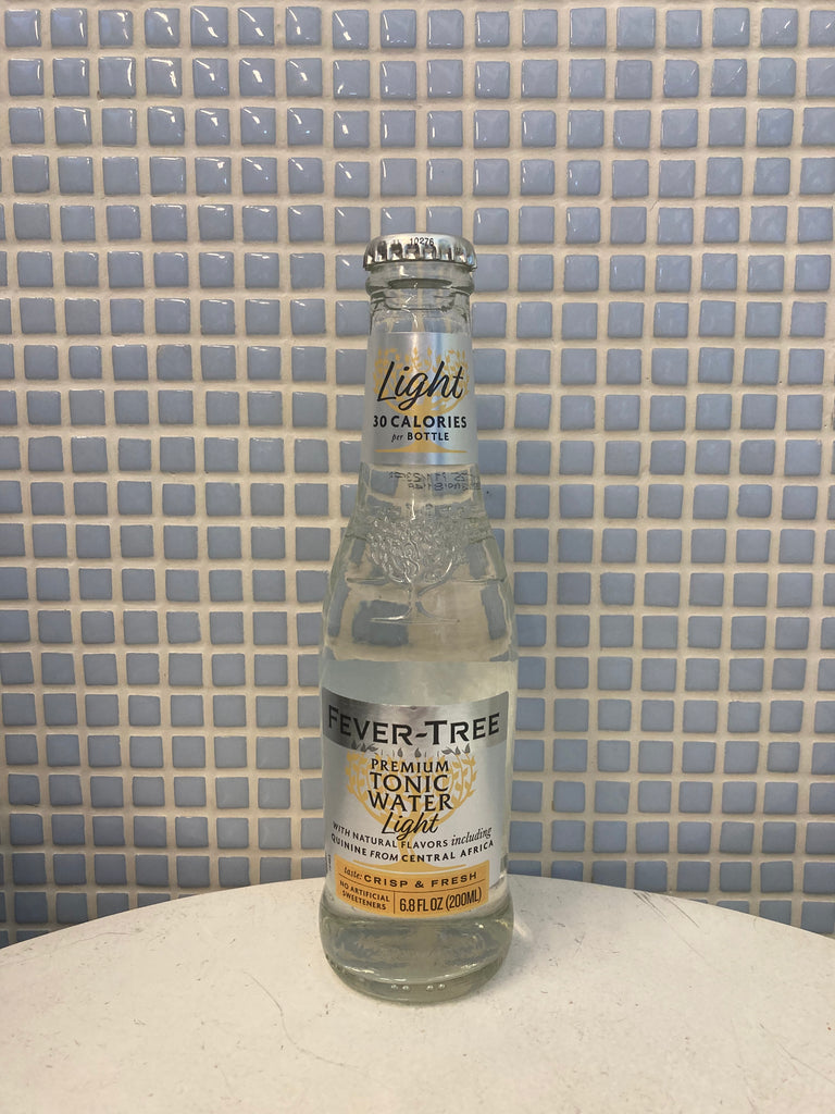 fever tree premium light tonic water bottle, 6.8oz