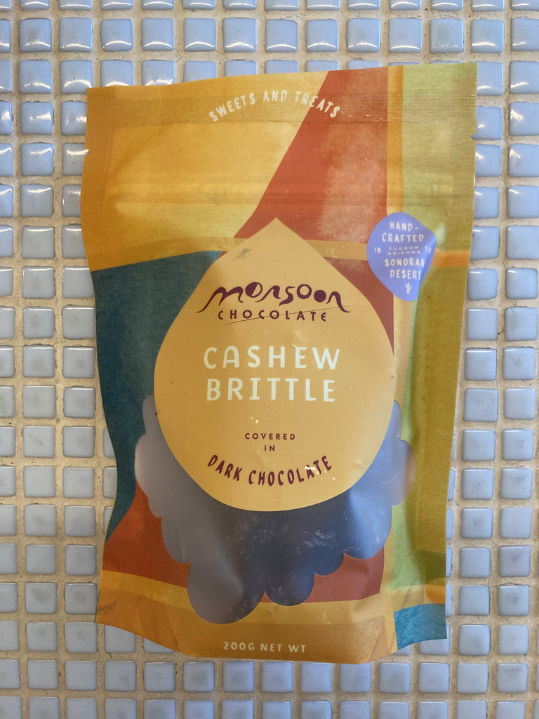 monsoon dark chocolate cashew brittle
