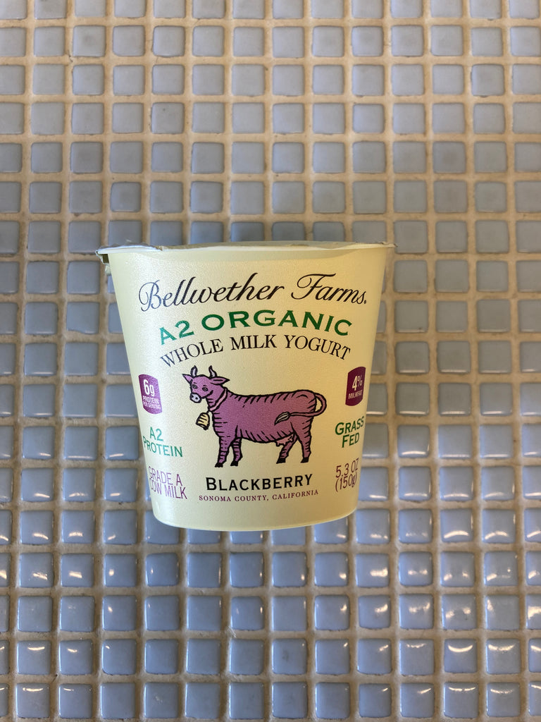 bellwether farms blackberry yogurt, 5.3oz