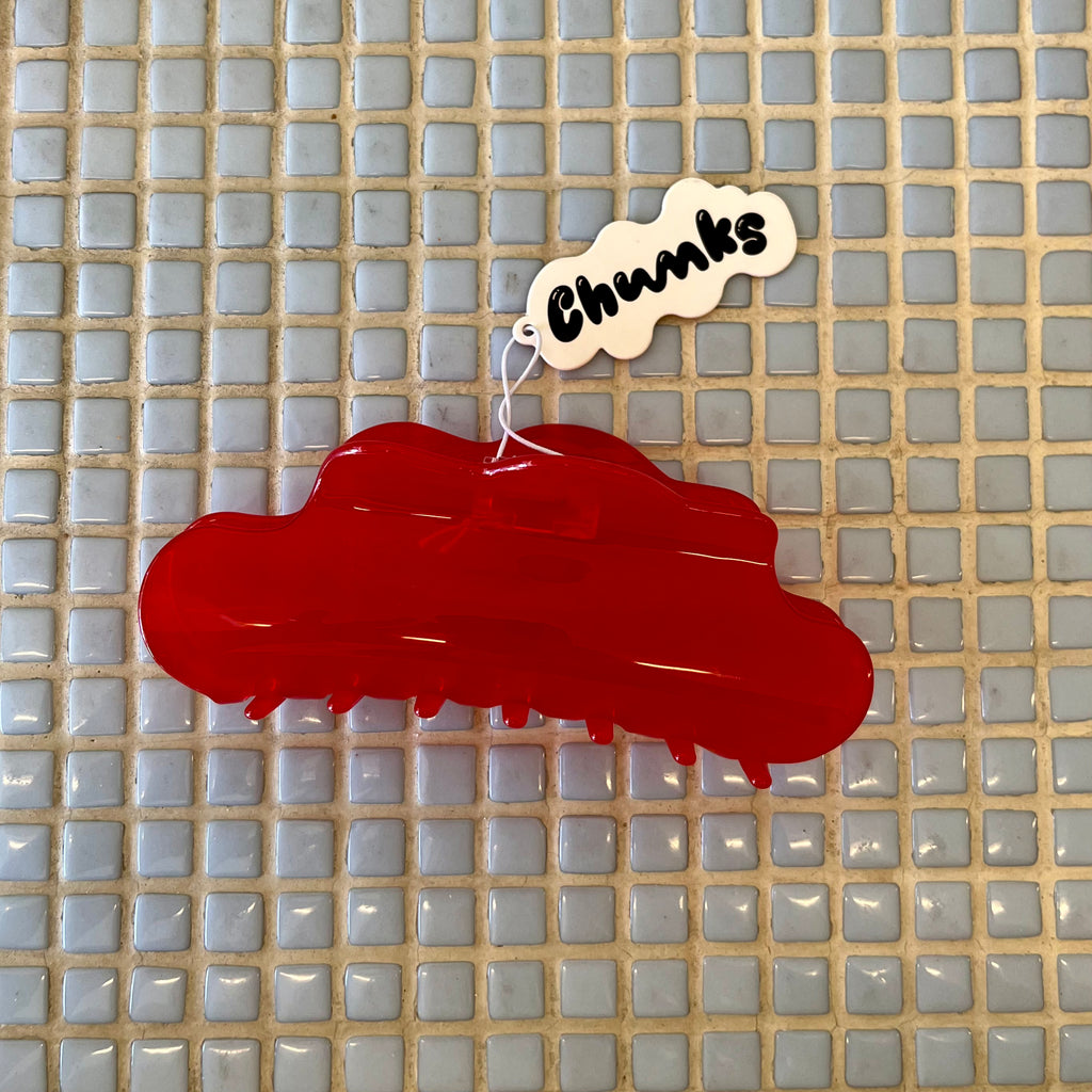 chunks nimbus claw clip candy red
