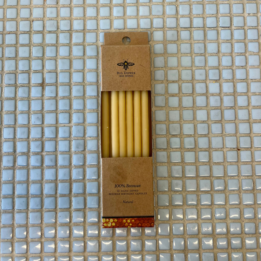 big dipper wax works natural tall birthday candles