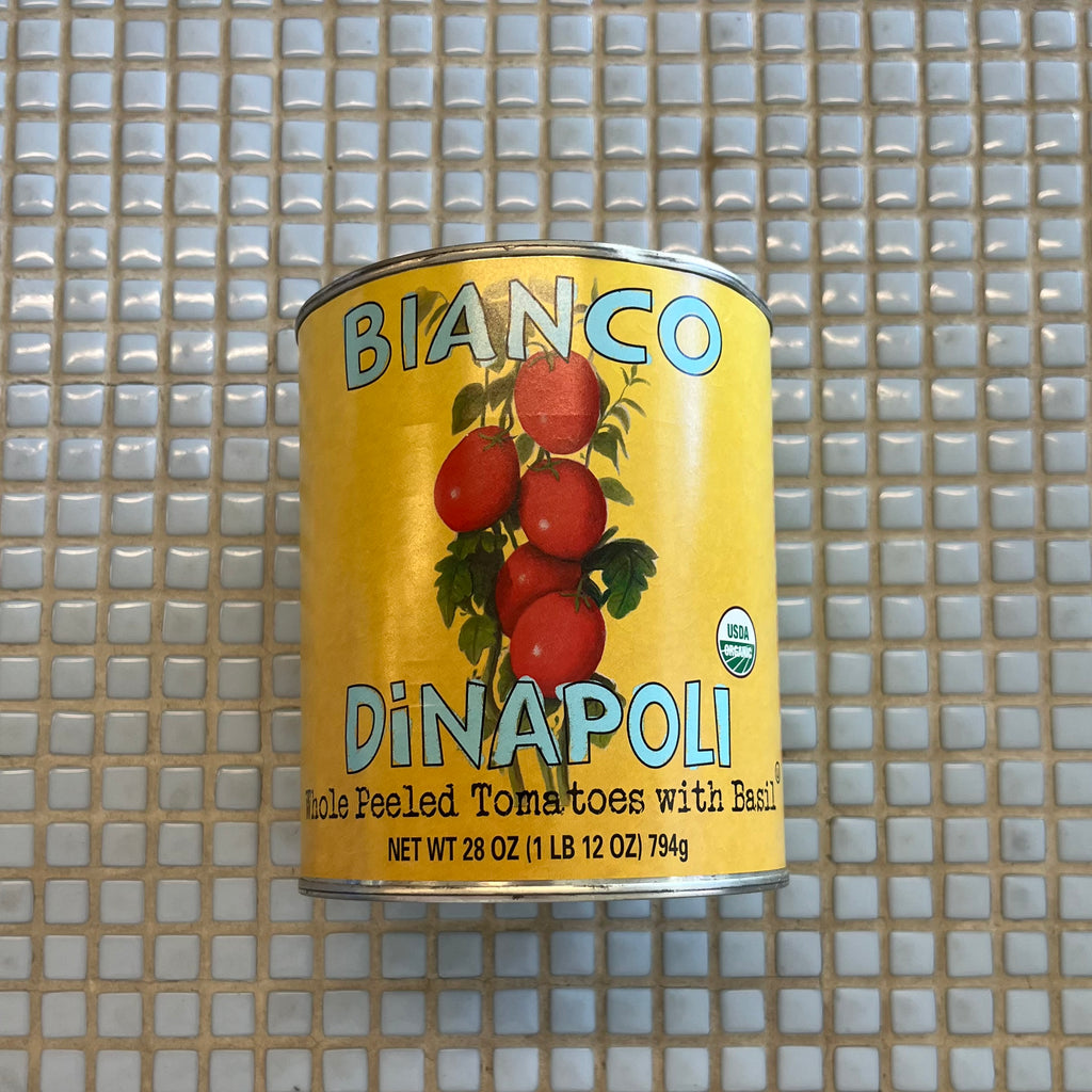bianco dinapoli whole peeled tomatoes with basil