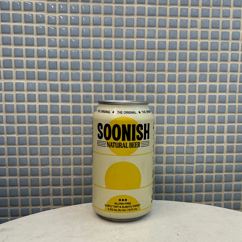 soonish natural beer gluten free 12oz single can