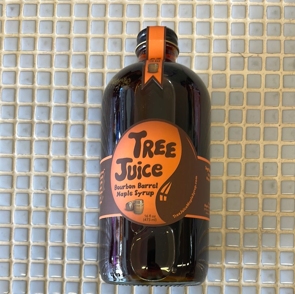 tree juice bourbon barrel maple syrup  16oz