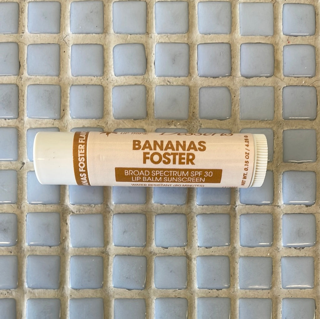 Vacation banana lip balm banana foster