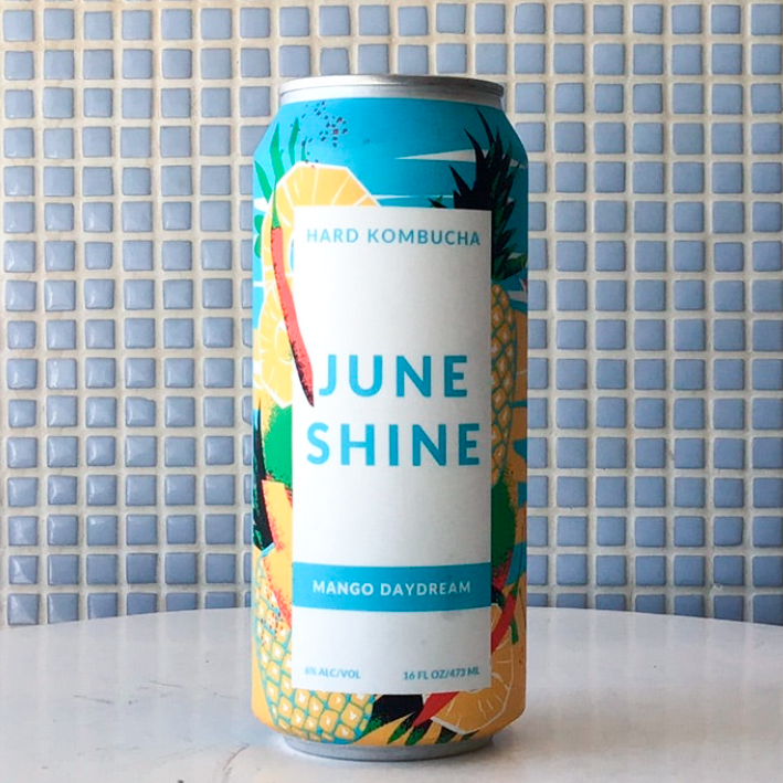 june shine mango daydream hard kombucha 16oz