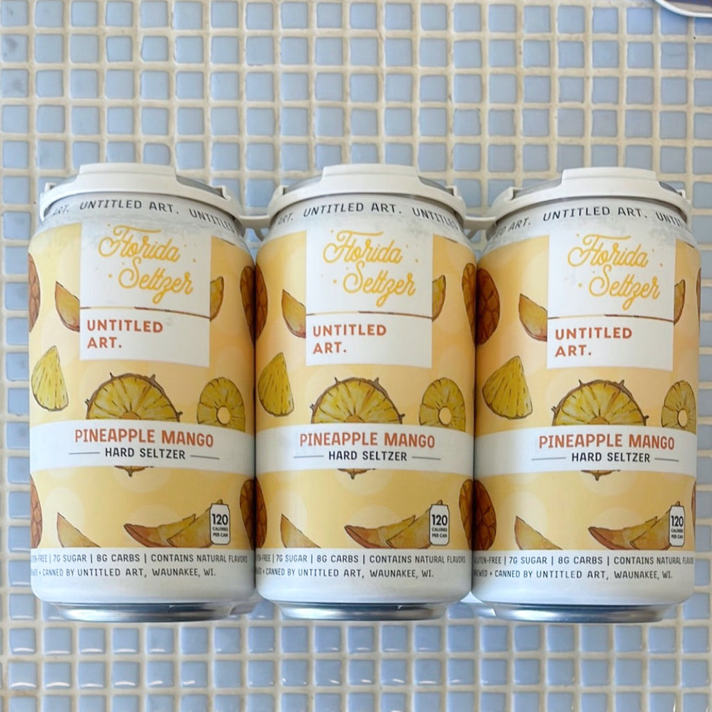 untitled art pineapple mango hard seltzer