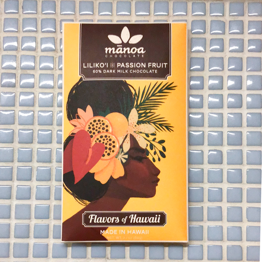 manoa liliko'i passion fruit dark milk chocolate 60%