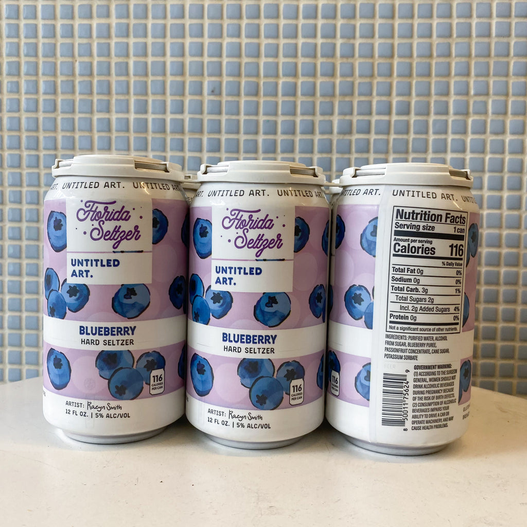 untitled art blueberry hard seltzer 6pk 12oz