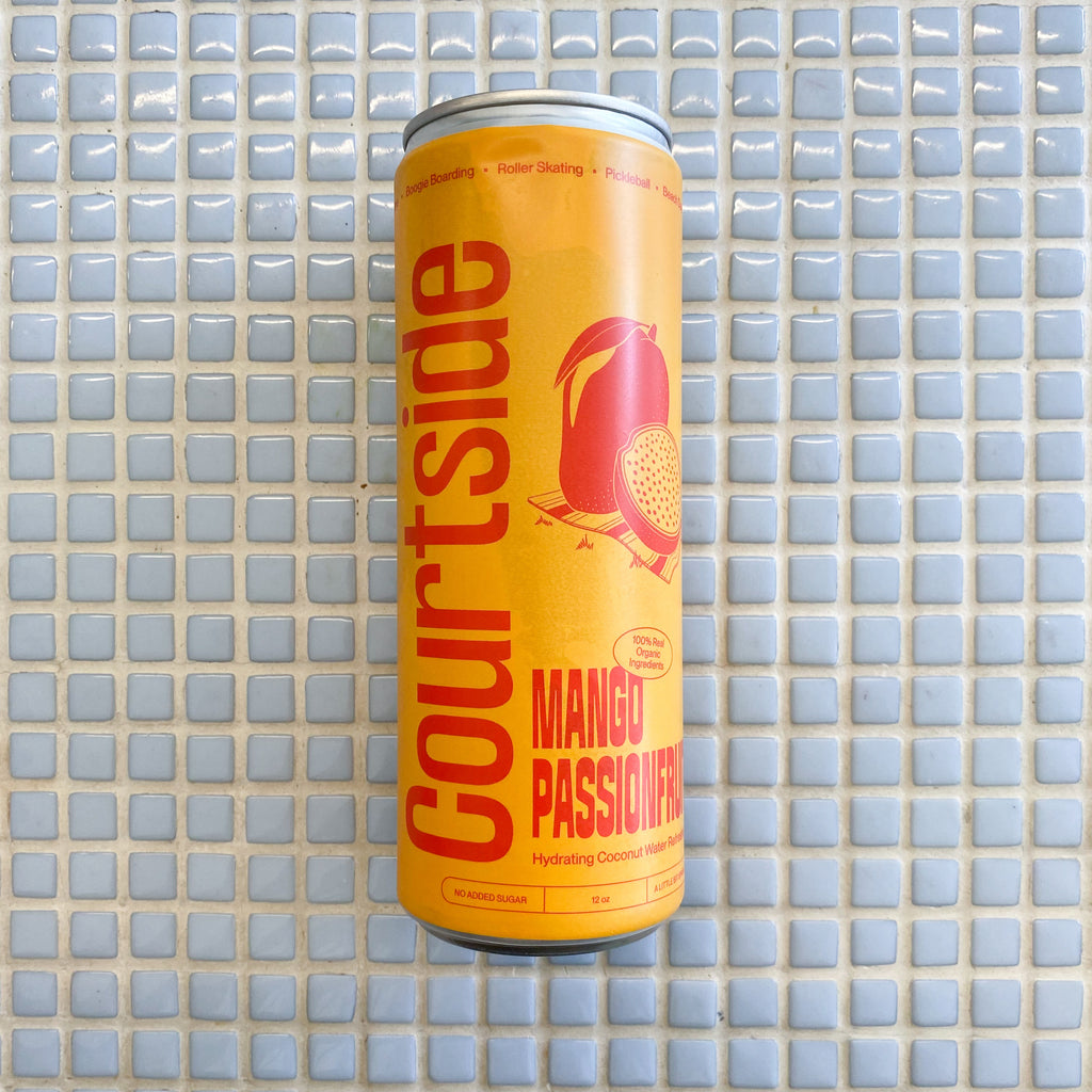 courtside sparkiling coconut water mango passionfruit