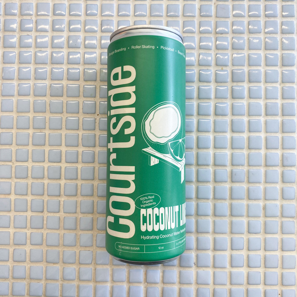 courtside sparkiling coconut water coconut lime