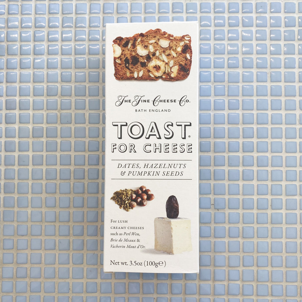 fine cheese company toast for cheese dates and hazelnuts