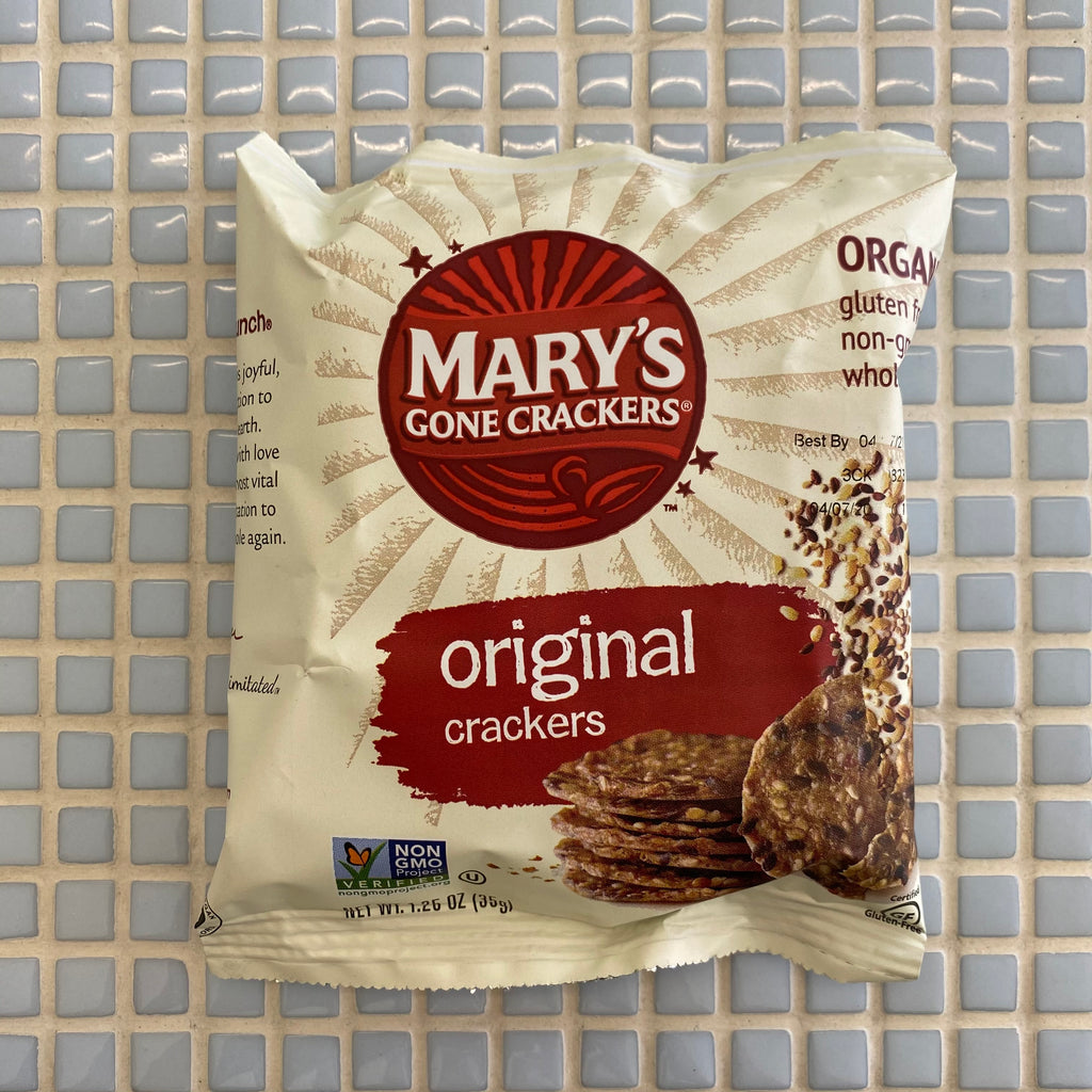 marys gone crackers gluten free original crackers 1.25 oz