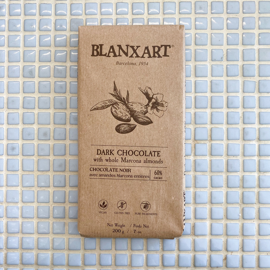 blanxart dark chocolate with almonds