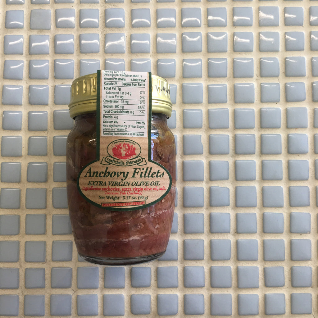 rustichella d’abruzzo anchovy fillets