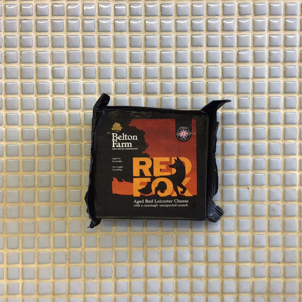belton farm red fox aged red leicester cheese